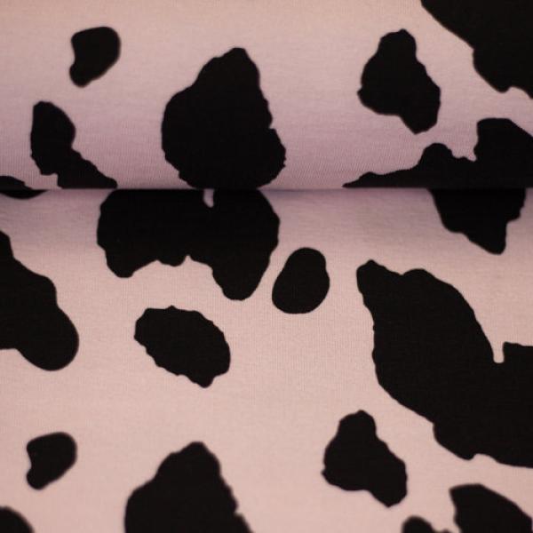 Modal French Terry Animal Print Altrosa/Schwarz by Swafing